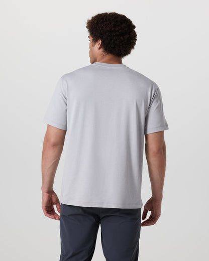Short Sleeve Ponto Tee - Relaxed Fit Frost Grey Heather - Vuori