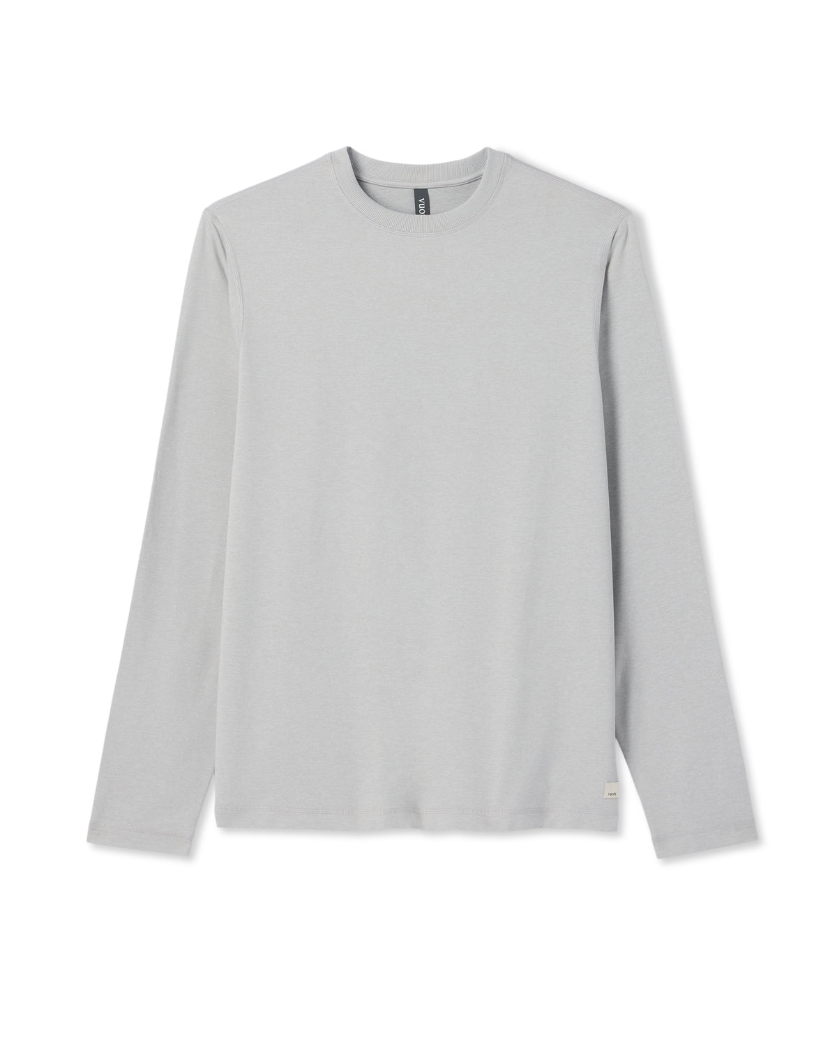 Long Sleeve Ponto Performance Tee Frost Grey Heather - Vuori