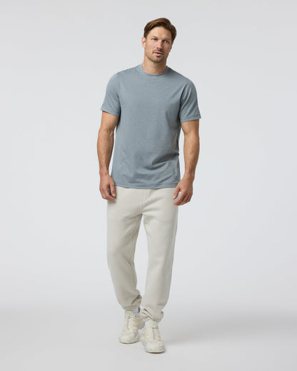 Short Sleeve Ponto Performance Tee Dusty Blue Heather - Vuori