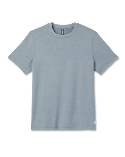 Short Sleeve Ponto Performance Tee Dusty Blue Heather - Vuori