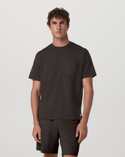 Men's Short Sleeve Ponto Pocket Tee - Relaxed Fit Carbon - Vuori