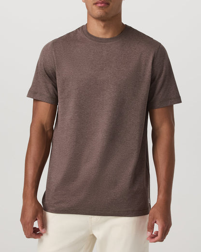 Men's Short Sleeve Ponto Performance Tee Elm Heather - Vuori