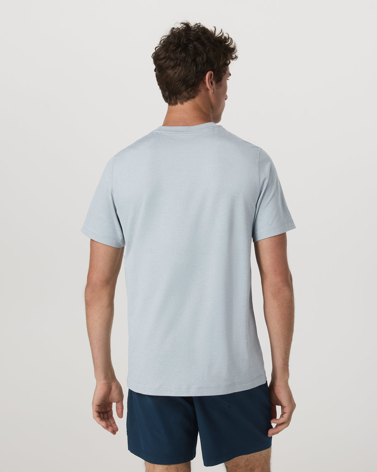 Short Sleeve Ponto Performance Tee Harbor Grey Heather - Vuori