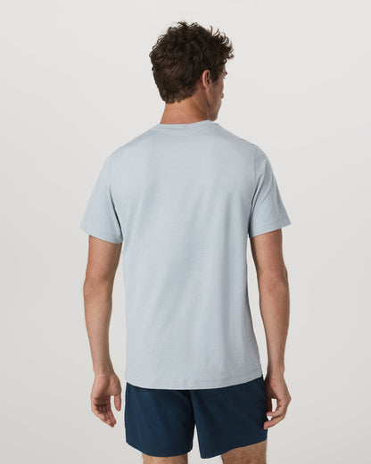 Short Sleeve Ponto Performance Tee Harbor Grey Heather - Vuori