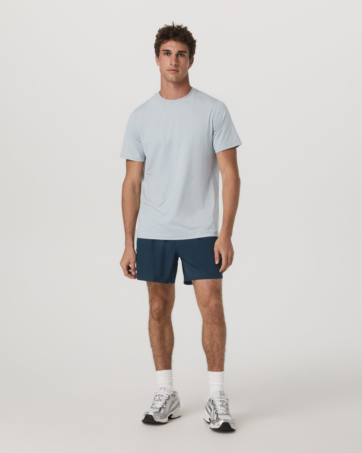 Short Sleeve Ponto Performance Tee Harbor Grey Heather - Vuori