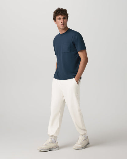 Short Sleeve Ponto Pocket Tee - Relaxed Fit Ocean Blue - Vuori