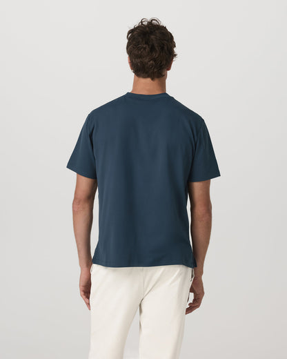 Short Sleeve Ponto Pocket Tee - Relaxed Fit Ocean Blue - Vuori