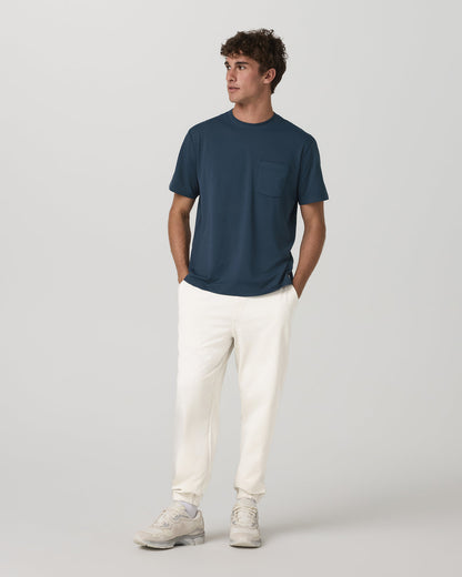 Short Sleeve Ponto Pocket Tee - Relaxed Fit Ocean Blue - Vuori
