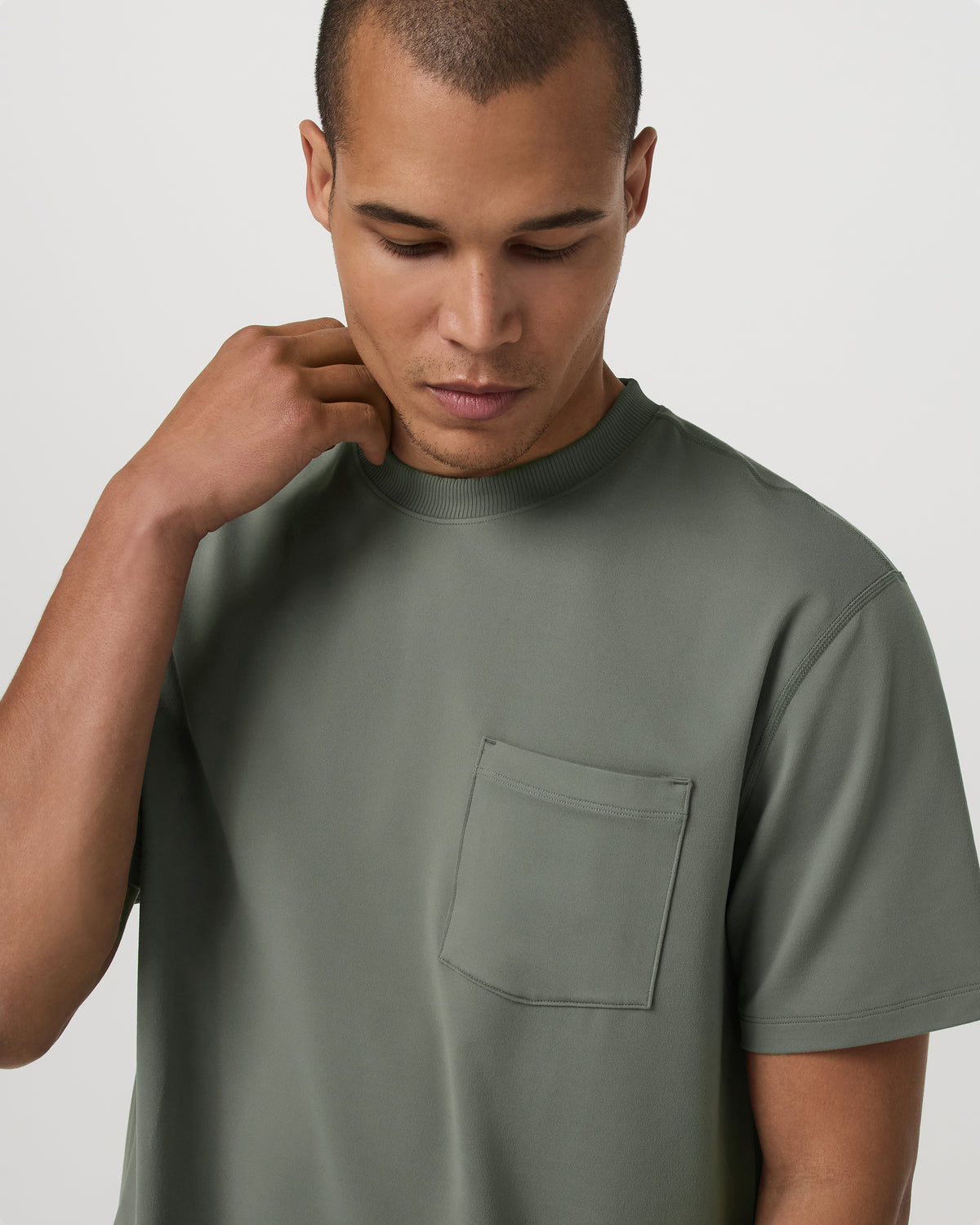 Short Sleeve Ponto Pocket Tee - Relaxed Fit Light Oregano - Vuori