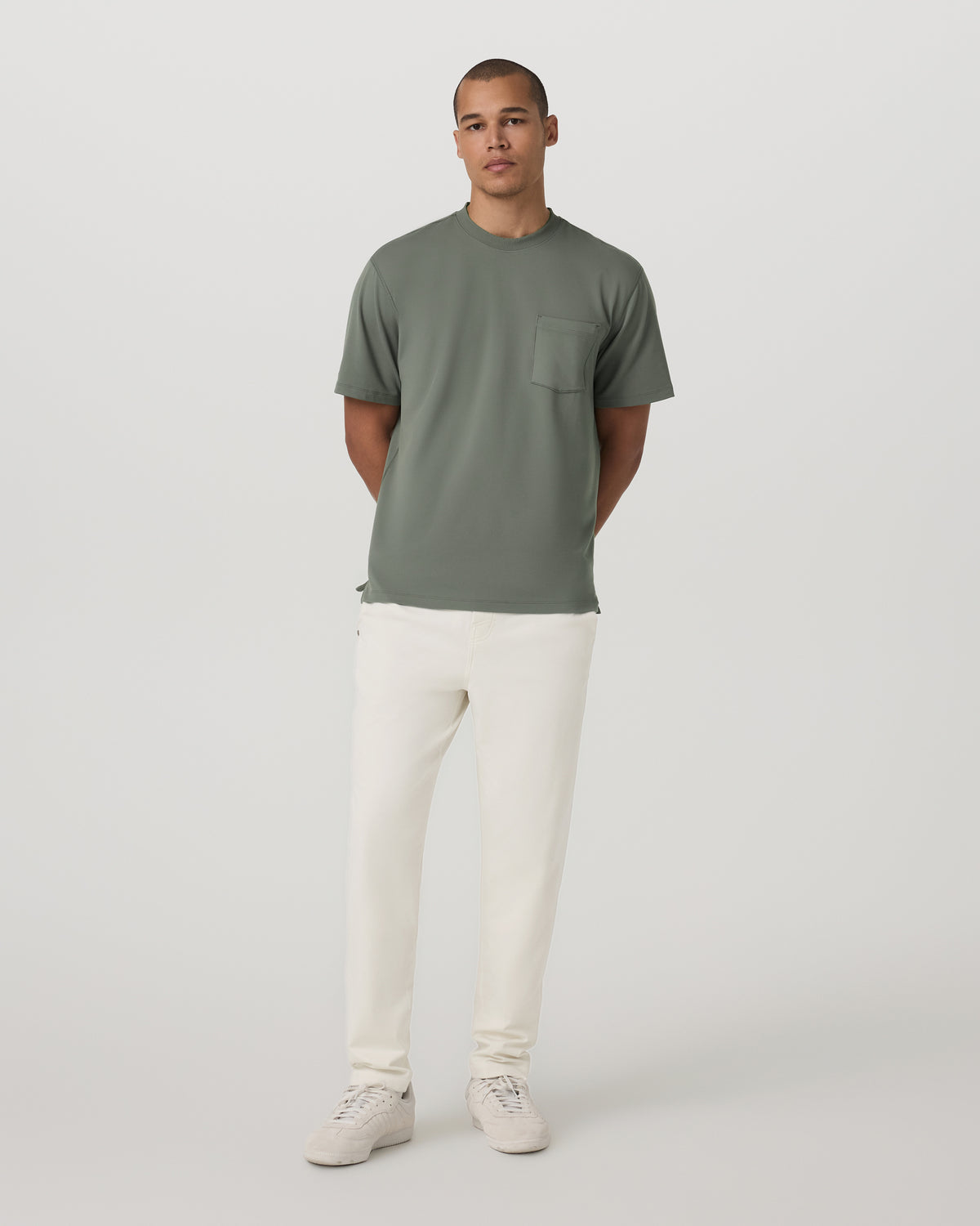 Short Sleeve Ponto Pocket Tee - Relaxed Fit Light Oregano - Vuori