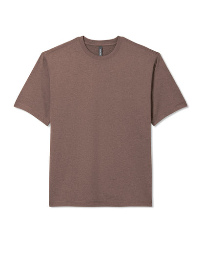 Short Sleeve Ponto Tee - Relaxed Fit Elm Heather - Vuori