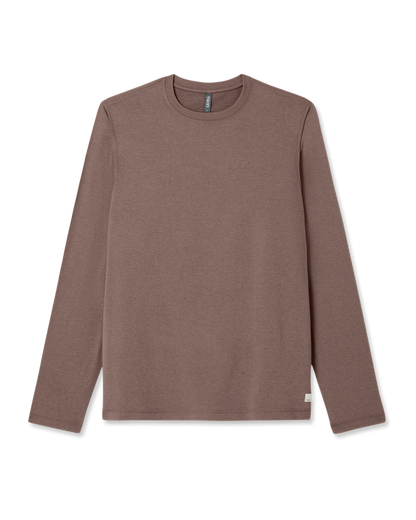 Men's Long Sleeve Ponto Performance Tee Elm Heather - Vuori