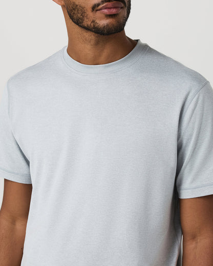 Short Sleeve Ponto Tee - Relaxed Fit Harbor Grey Heather - Vuori
