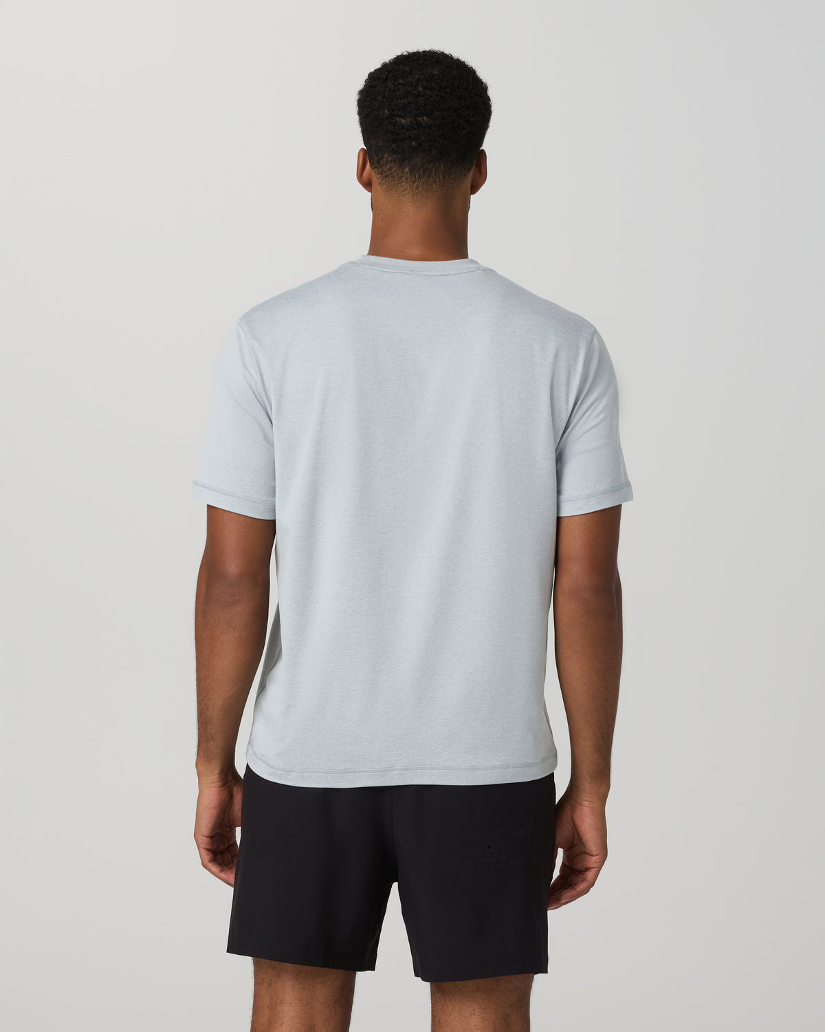 Short Sleeve Ponto Tee - Relaxed Fit Harbor Grey Heather - Vuori