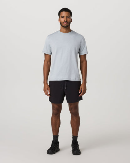 Short Sleeve Ponto Tee - Relaxed Fit Harbor Grey Heather - Vuori