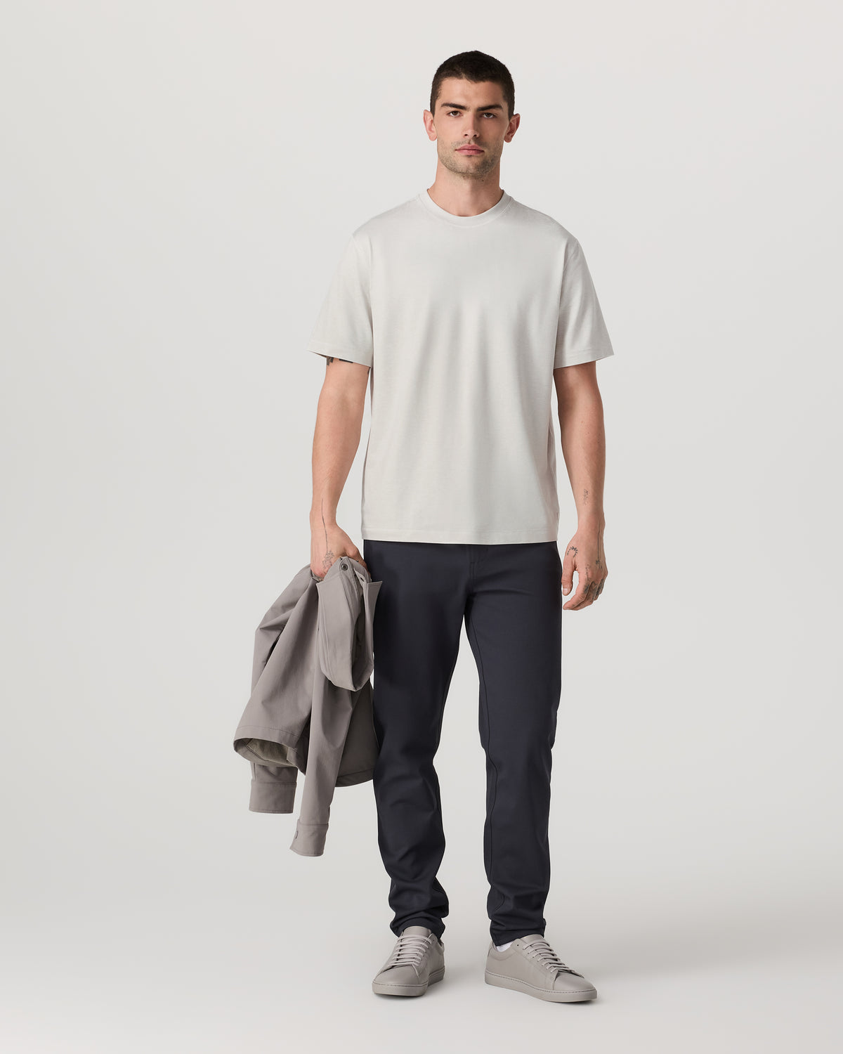 Men's Short Sleeve Ponto Tee - Relaxed Salt Heather - Vuori