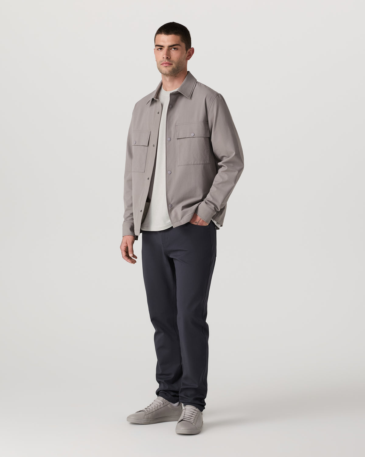 Men's Short Sleeve Ponto Tee - Relaxed Salt Heather - Vuori