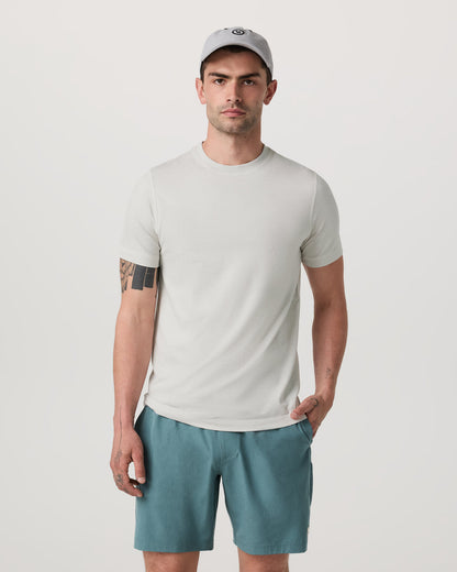 Men's Short Sleeve Ponto Performance Tee Salt Heather - Vuori