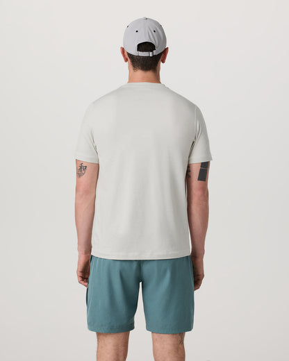 Men's Short Sleeve Ponto Performance Tee Salt Heather - Vuori