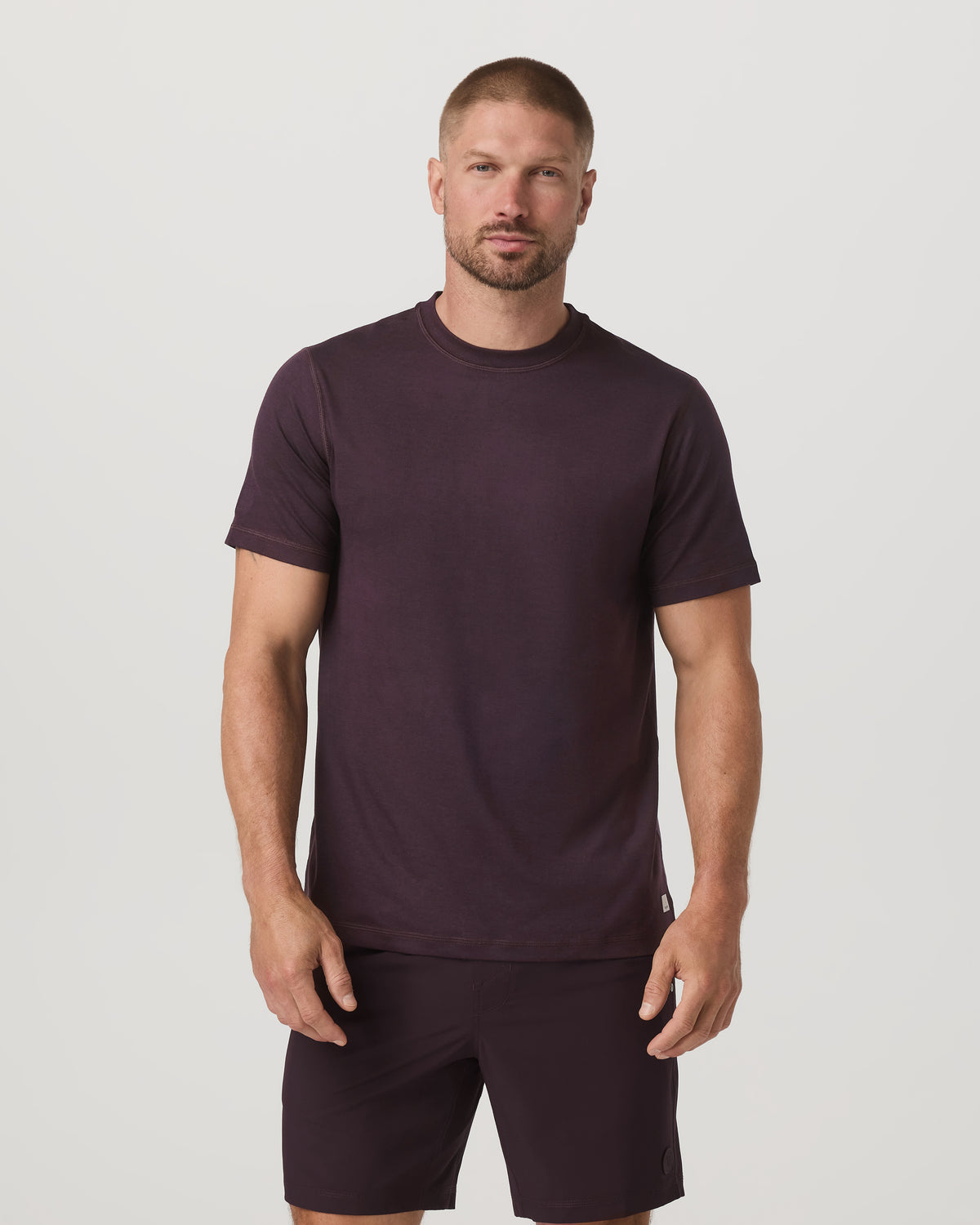 Men's Short Sleeve Ponto Performance Tee Raisin Heather - Vuori