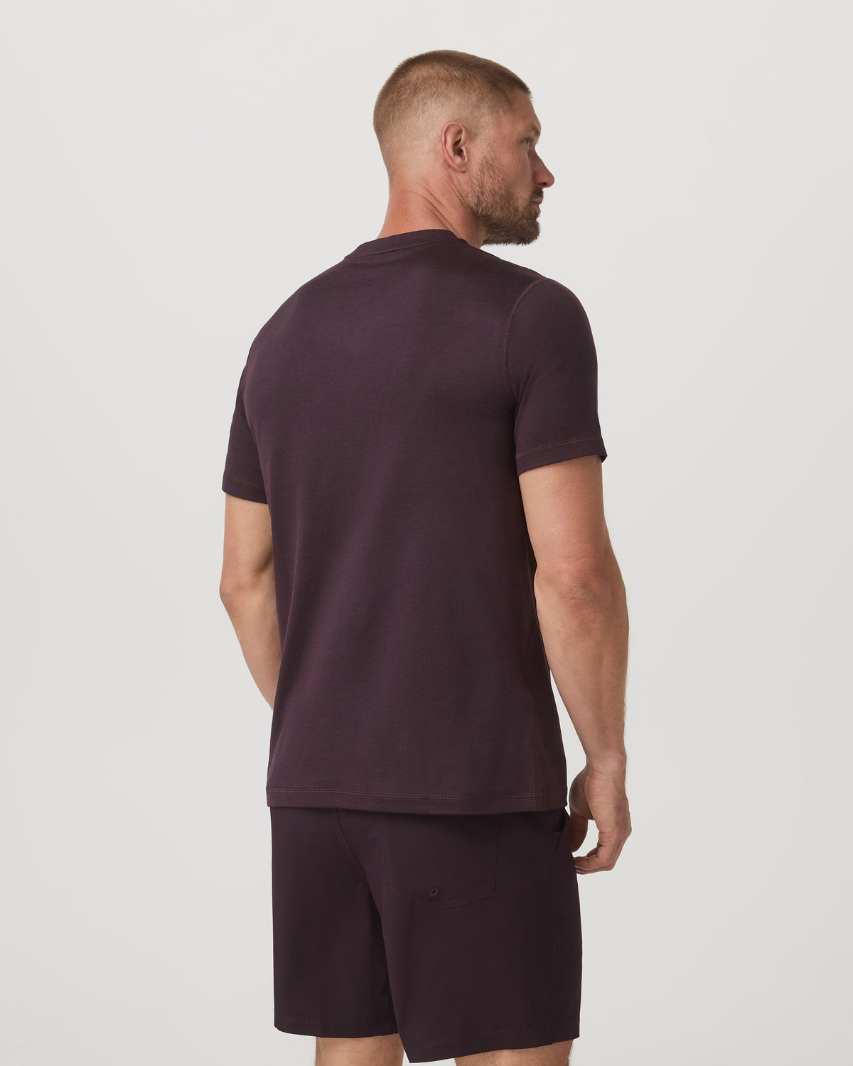 Men's Short Sleeve Ponto Performance Tee Raisin Heather - Vuori