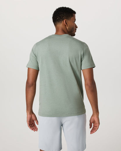 Men's Short Sleeve Ponto Performance Tee Thyme Heather - Vuori