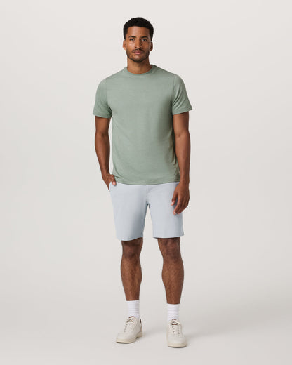 Men's Short Sleeve Ponto Performance Tee Thyme Heather - Vuori