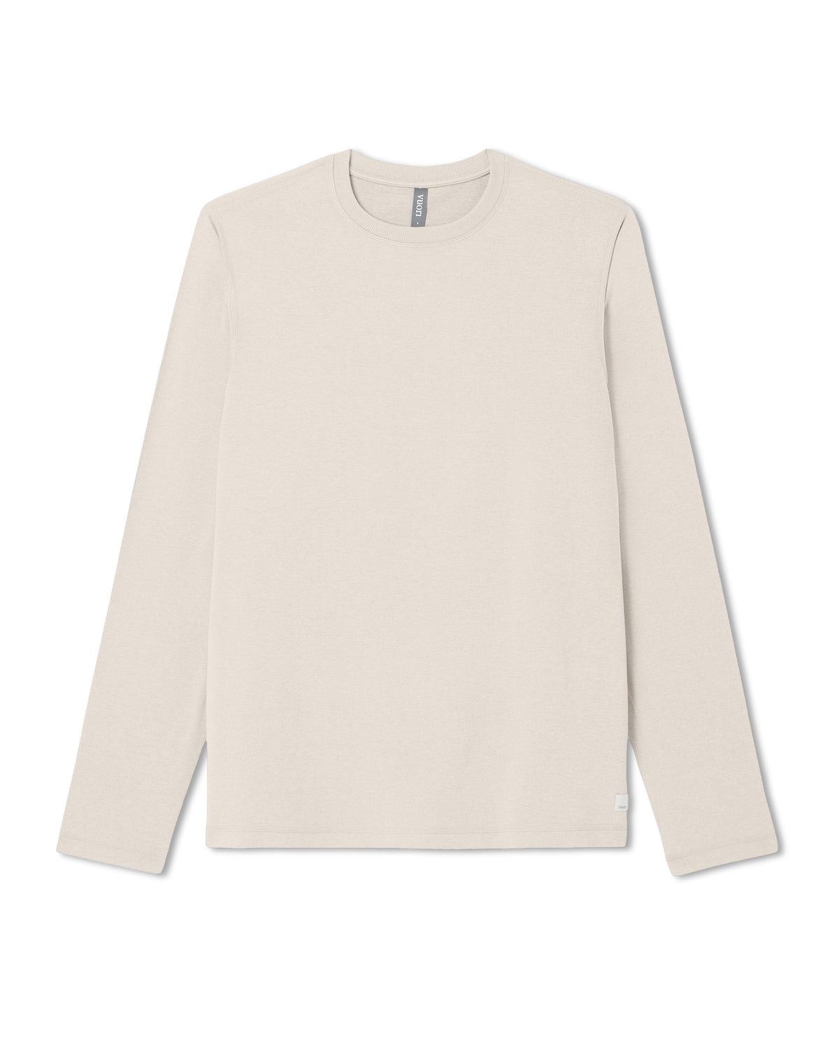 Men's Long Sleeve Ponto Performance Tee Oatmeal Heather - Vuori