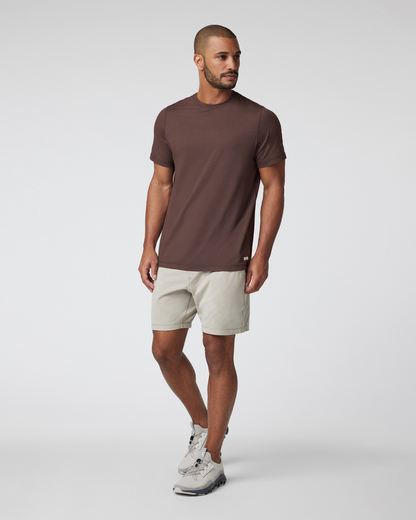 Short Sleeve Ponto Performance Tee Java Heather - Vuori