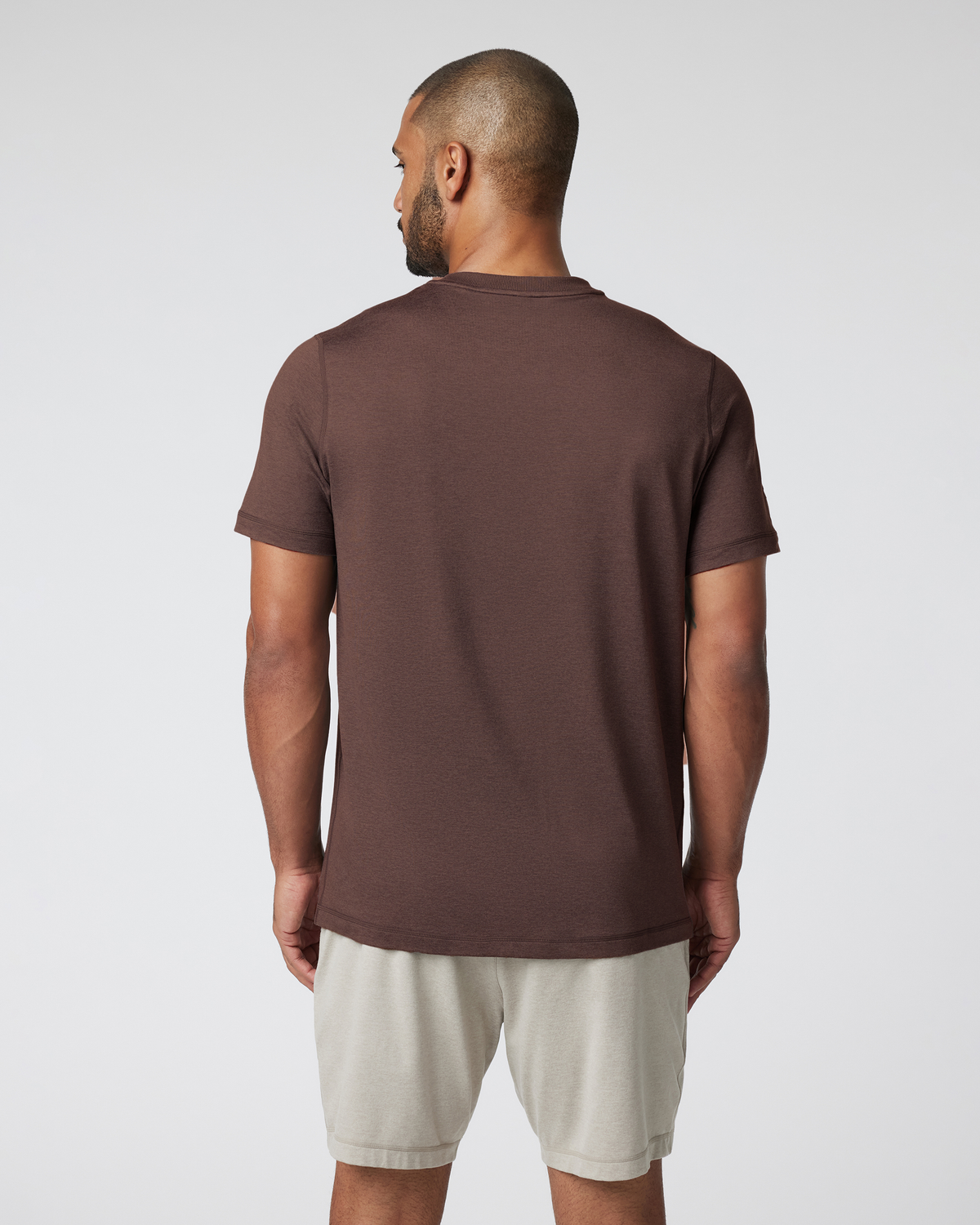 Short Sleeve Ponto Performance Tee Java Heather - Vuori