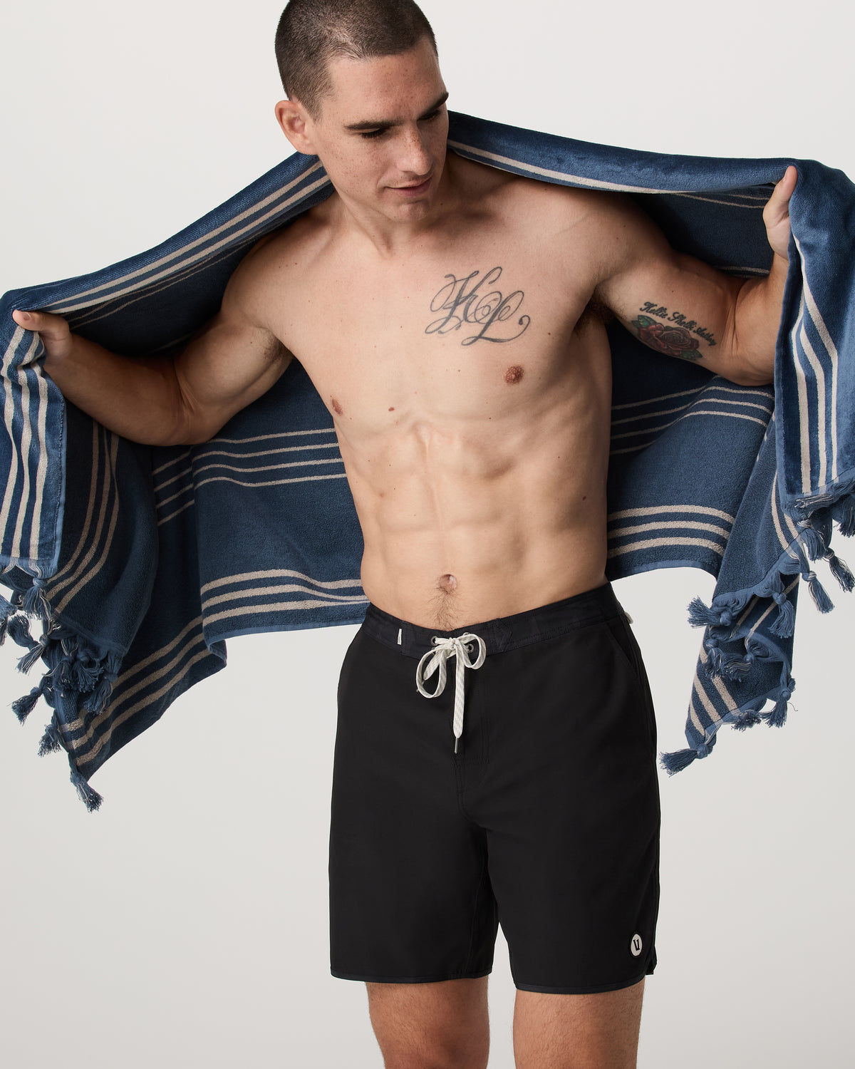 Fringe Beach Towel Versatile Towel - Pond - Vuori