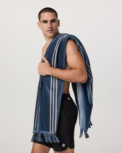 Fringe Beach Towel Versatile Towel - Pond - Vuori