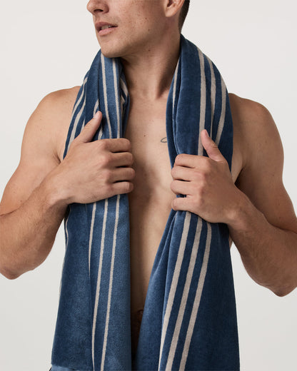 Fringe Beach Towel Versatile Towel - Pond - Vuori