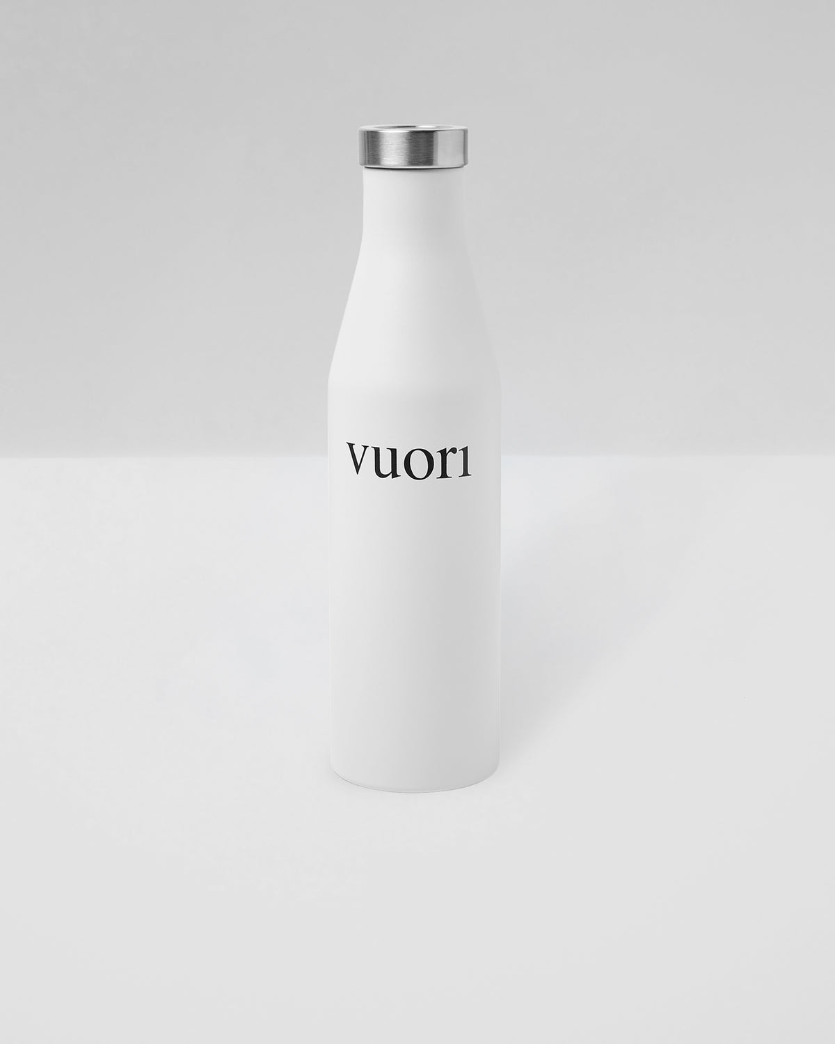 S6 Wordmark Mizu Water Bottle White Insulated Bottle - Vuori