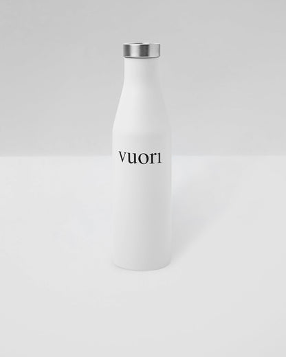 S6 Wordmark Mizu Water Bottle White Insulated Bottle - Vuori