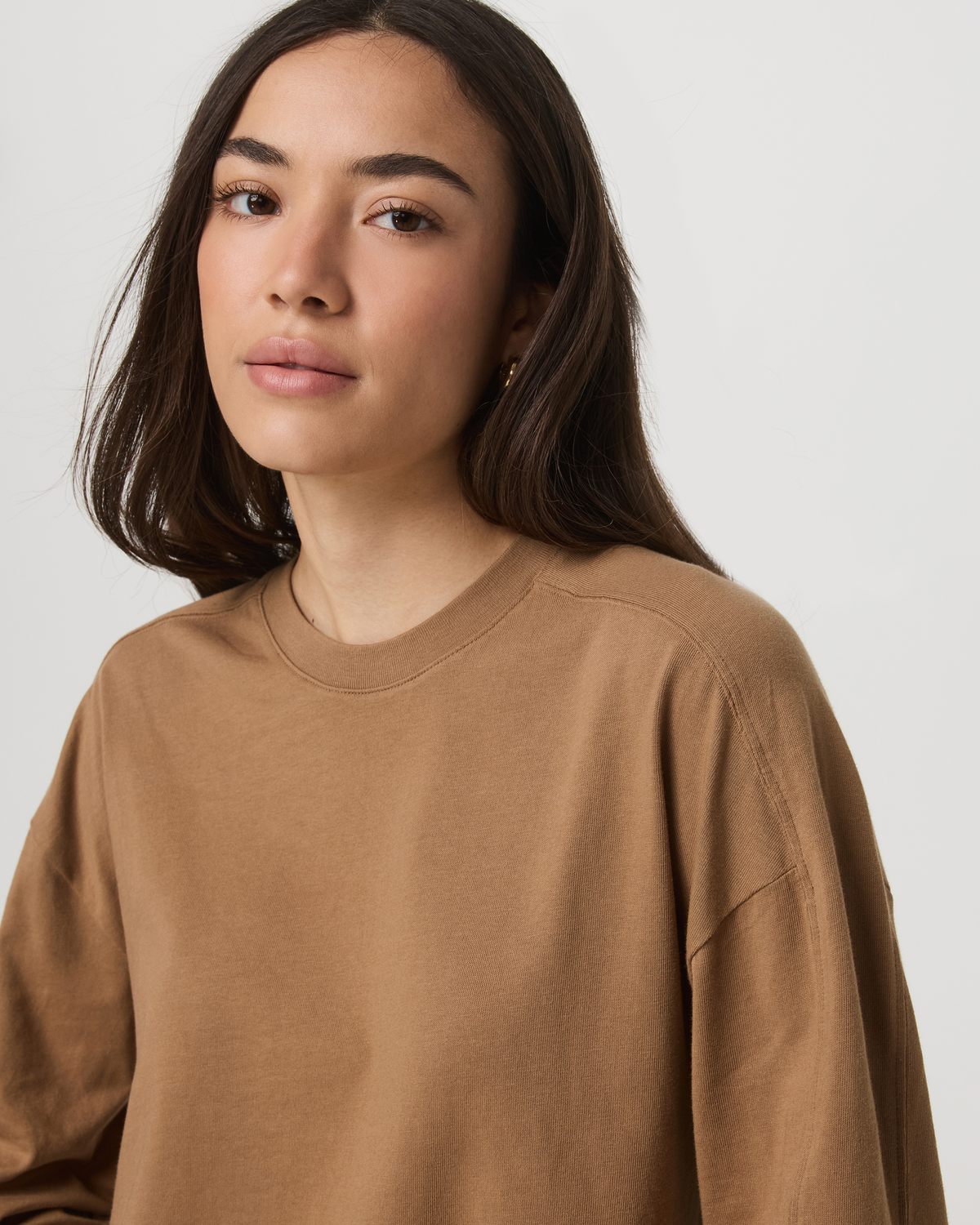 Long Sleeve Heavyweight Cotton Tee Women's Acorn Shirt - Vuori