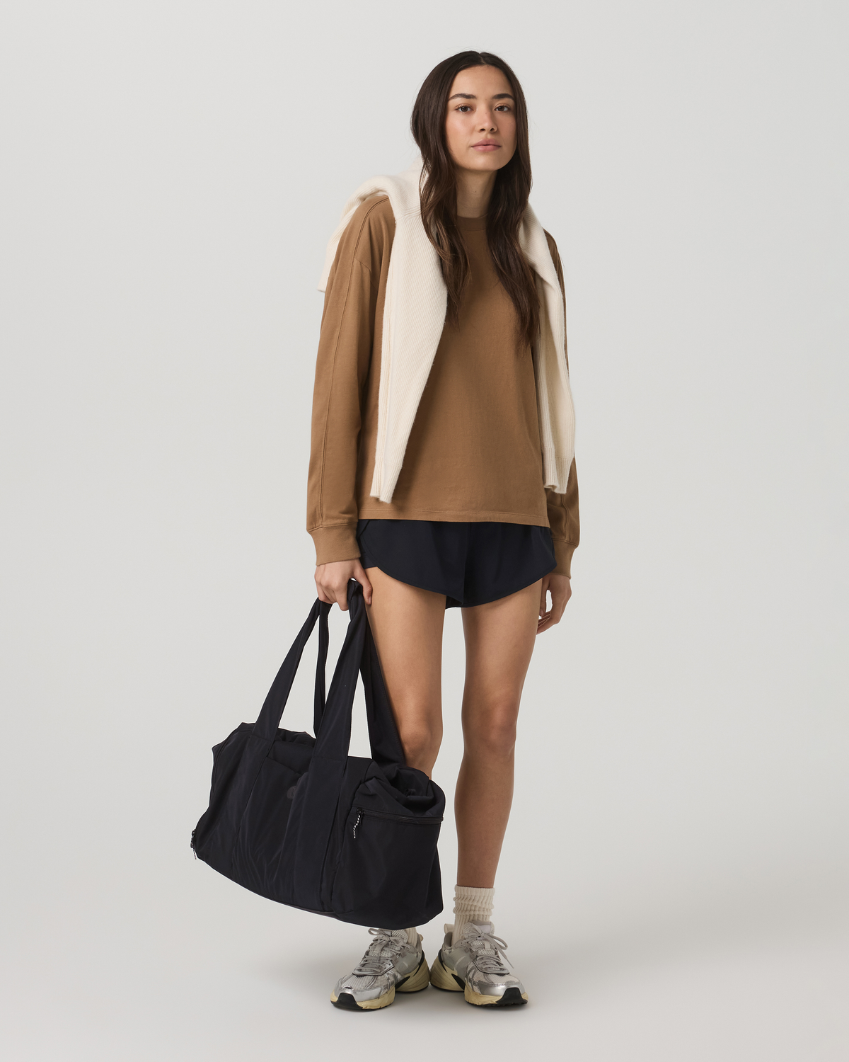 Long Sleeve Heavyweight Cotton Tee Women's Acorn Shirt - Vuori