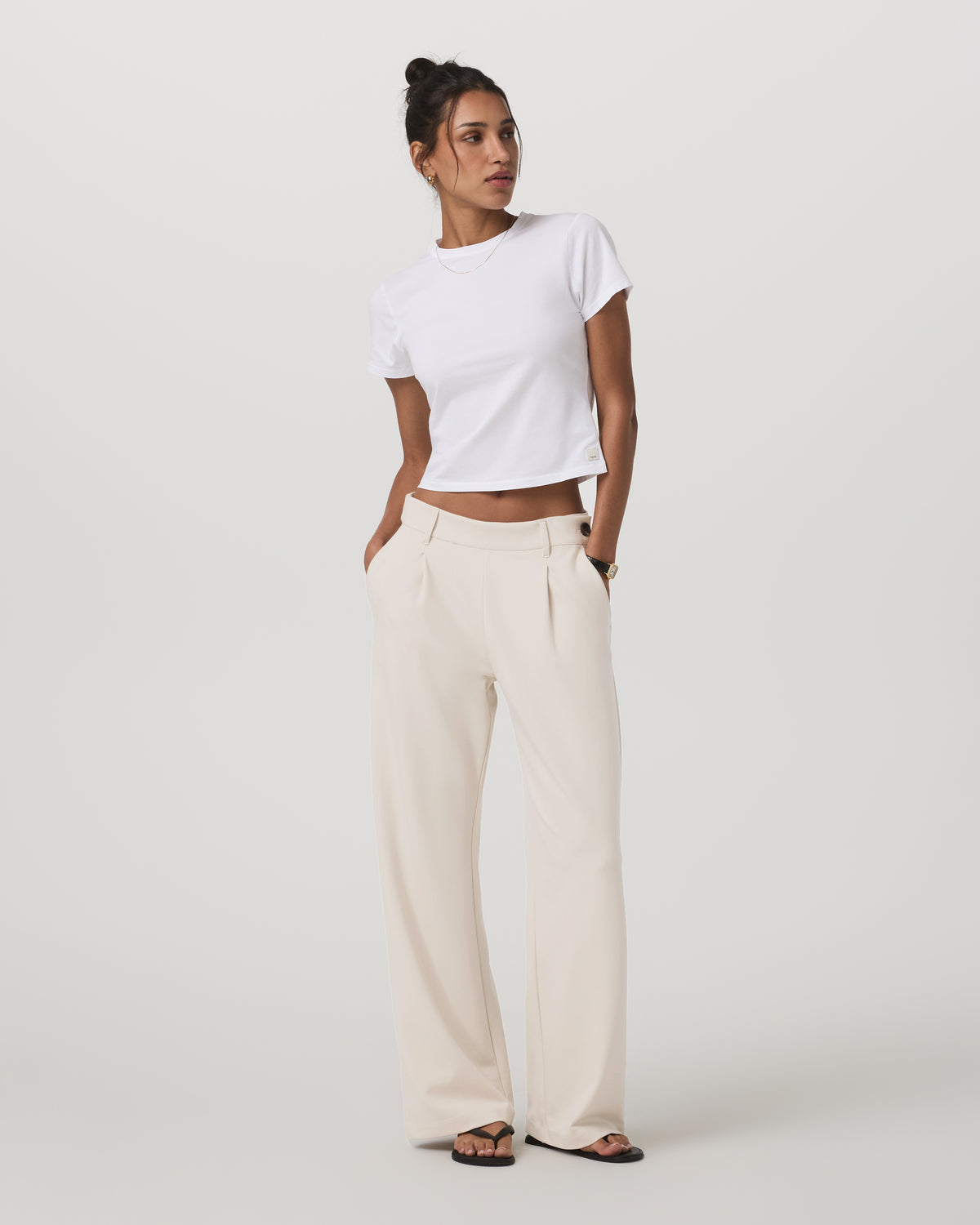 Maven Wideleg Pant Women's Bone Wideleg Pants - Vuori